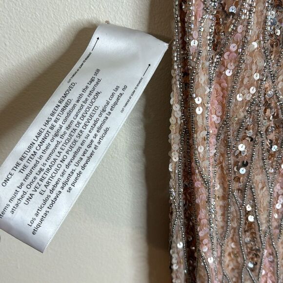 Mac Duggal One-Shoulder fully embellished sequin Sequin Gown dress size 16 4982 - Picture 9 of 13